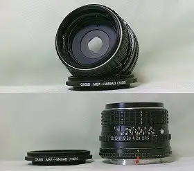 BORGに自作絞りの機材写真画像